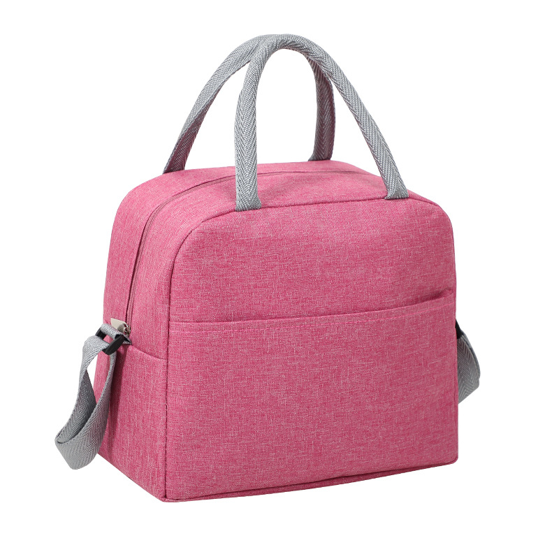 Bolsa de aislamiento de tela simple de Oxford, bolsa de almuerzo portátil de gran capacidad, bolsa de aislamiento de mochila, bolsa de picnic de comida para el trabajo y la escuela.