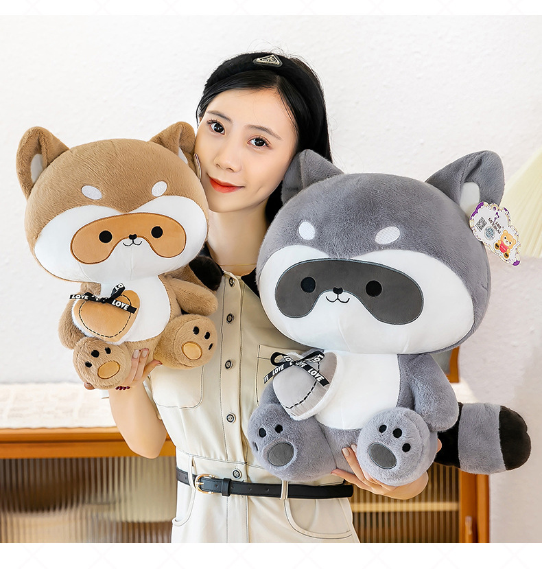 Plush Raccoon Toy 12