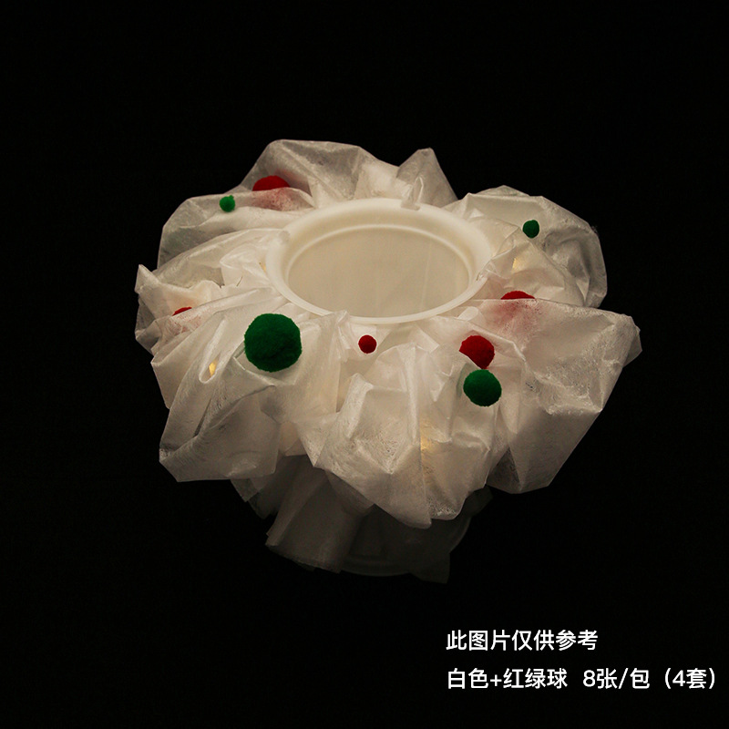 Casa creativa de dulces de Navidad espuma ramo de espuma papel de embalaje bola de lana papel de regalo de Nochebuena papel al por mayor