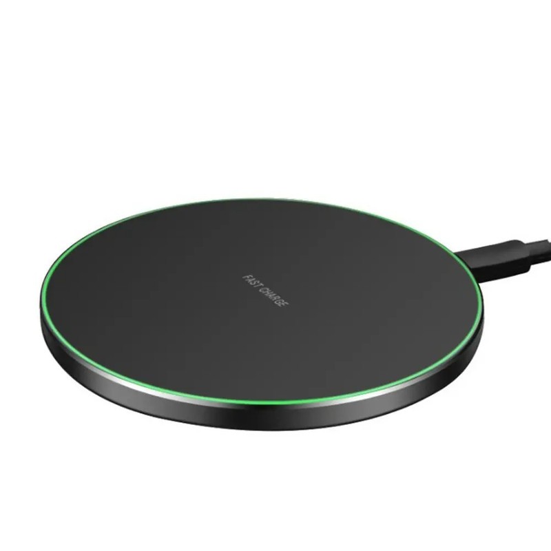 円形デスクトップ汎用15w無線充電器はアップル携帯電話の急速充電スマート超薄型無線充電カスタマイズに適している|undefined