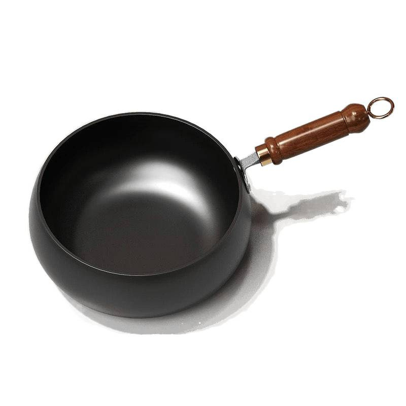 章丘大肚制作古奶锅家用铁锅手工炒菜锅无涂层辅食平底不粘锅炒锅|undefined