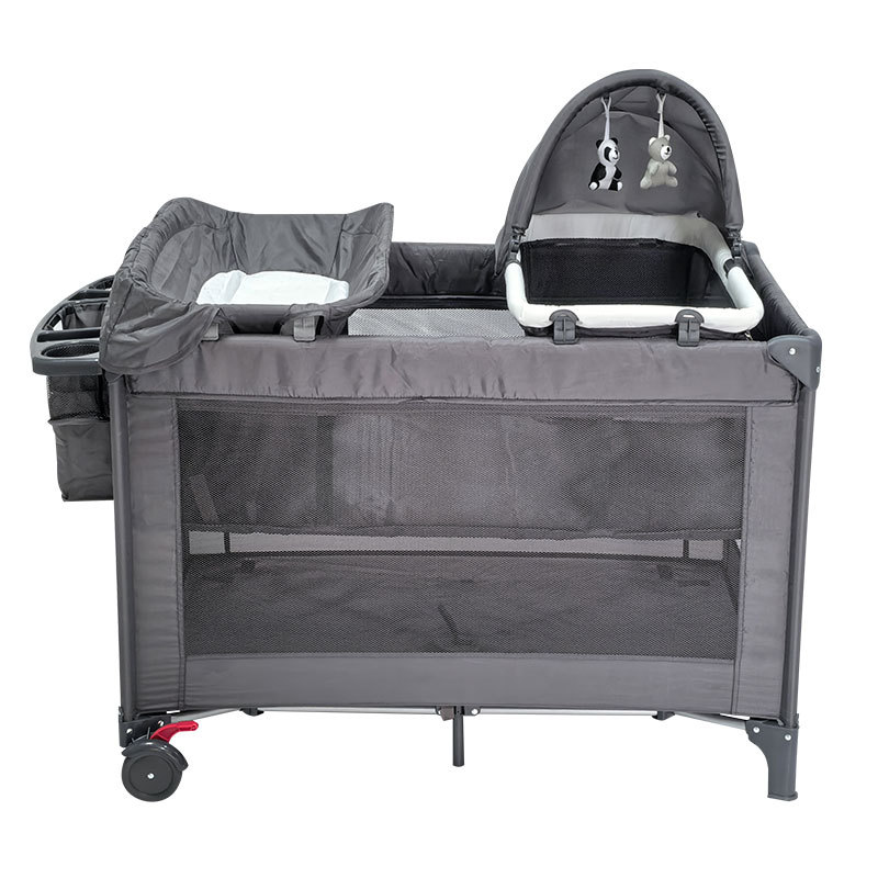 One-Click Quick-Closing Crib, Cross-Border Best-Selling Crib, Bedside Crib, Foldable Portable Bedside Crib