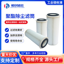 厂家供应 除尘滤芯滤筒 聚酯纤维PTFE覆膜滤筒工业除尘器粉尘滤筒