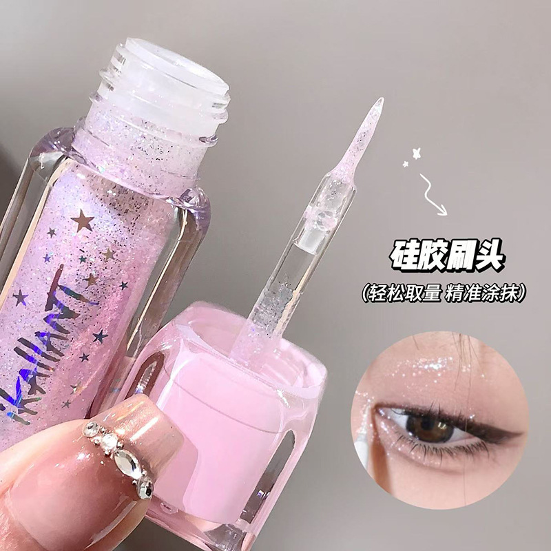 Ke Lauder Bright Galaxy Eyeshadow Liquid Perlas Flash fino Resplandor Exquisito Resplandor Lying Silkworm Eyes Brillante Sombra de ojos