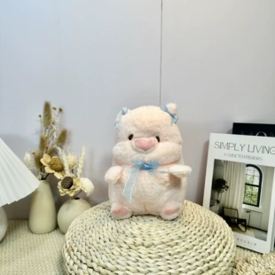 Мягкие игрушки животные свинка и бабочка