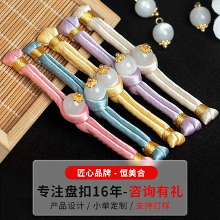 新中式汉服盘扣扣子托花绕线一字扣国风手工编织纽扣旗袍装饰配件