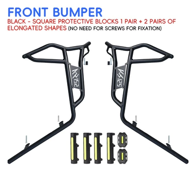 Suitable for Kymco KS125 crash Motorcycle bumper - black-carbon-steel-front-bumper-black-protective-block