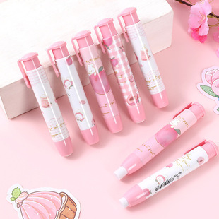 Presione el borrador para estudiantes de primaria, útiles escolares para niños, lindo borrador de dibujos animados, borrador de presión de protección ambiental de alto valor