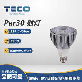 LED光源服装店PAR30轨道射灯22W可控硅调光E27光源替换卤素灯泡