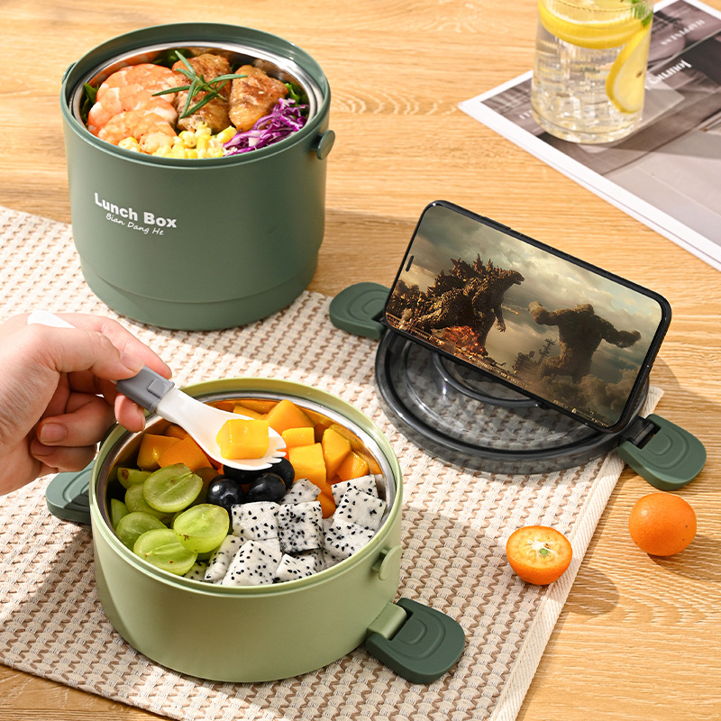 304 water injection type USB heating heat preservation pot for work students convenient type heat preservation lunch box can be inserted into the car
