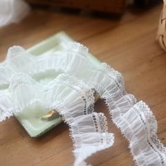 优质褶皱蕾丝花边DIY 娃衣 桌布 洋装 衣服 布艺 洛丽塔 装饰辅料