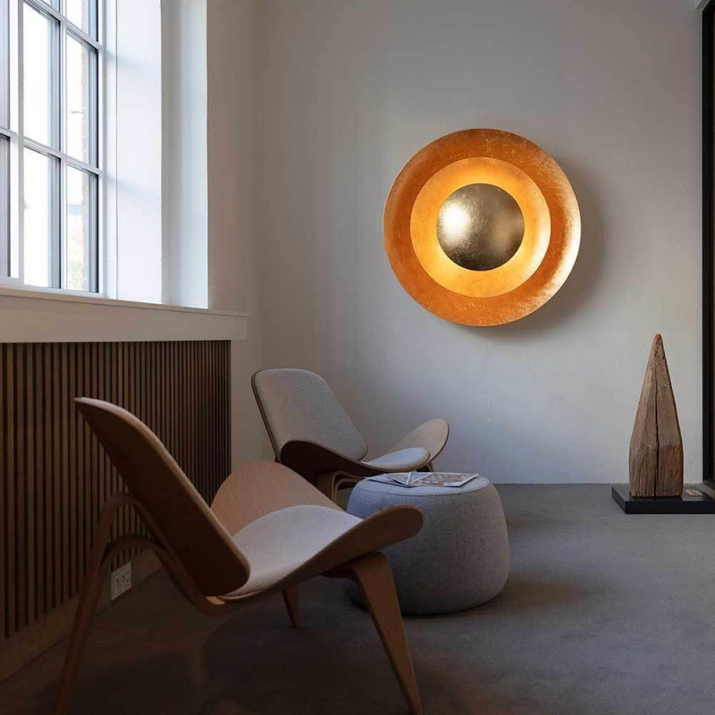 Pasillo hacer vieja lámpara de pared diseño de sala de exposiciones lámpara de pared doméstica lámpara de pared de oro lámpara de pared de oro sensación de diseño de arte LED retro
