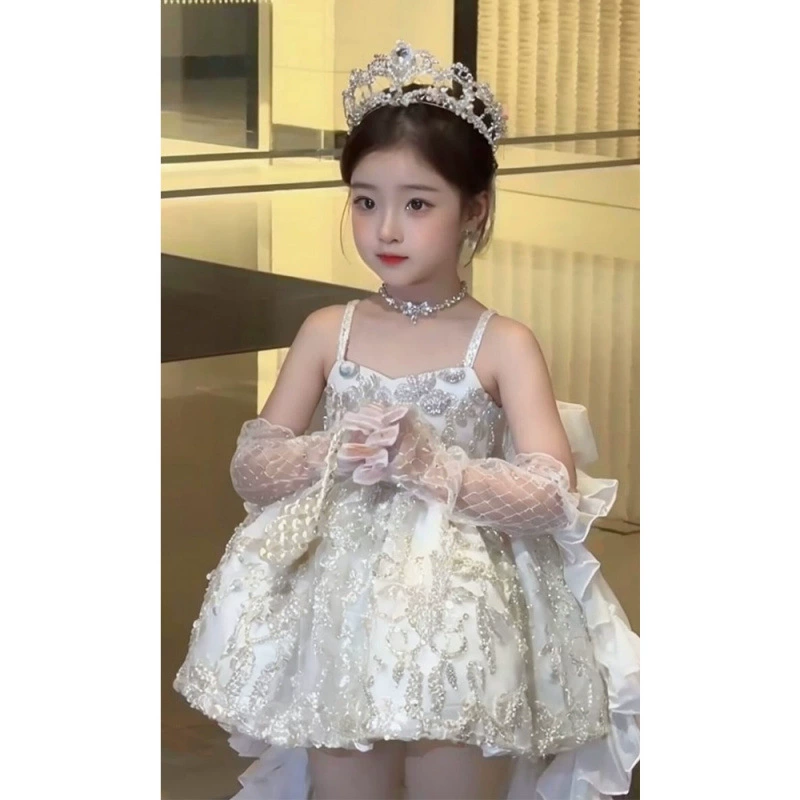 2025 новый анималь для девочек Принцесса юбка Детская Лолита пушистая юбка Девушка платье День рождения Платье