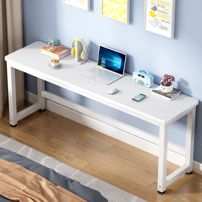 书桌桌子长桌子工作台办公桌家用长桌学习桌白色简易电脑桌长青贸