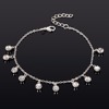 Beach ankle bracelet, fashionable crystal, trend pendant, European style, simple and elegant design, wholesale