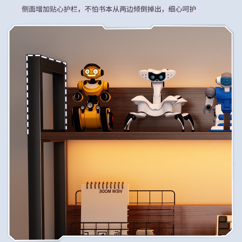 Rack de almacenamiento de escritorio artefacto multi-capa de estantería estudiante de escritorio estante de almacenamiento de oficina estantería pequeño soporte de exhibición