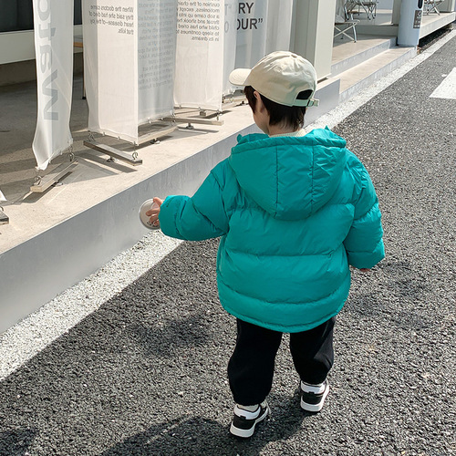 [Special Sale] Children's 90 White Duck Down Hooded Down Jacket for Boys and Girls  Winter Warm Bread Jacket