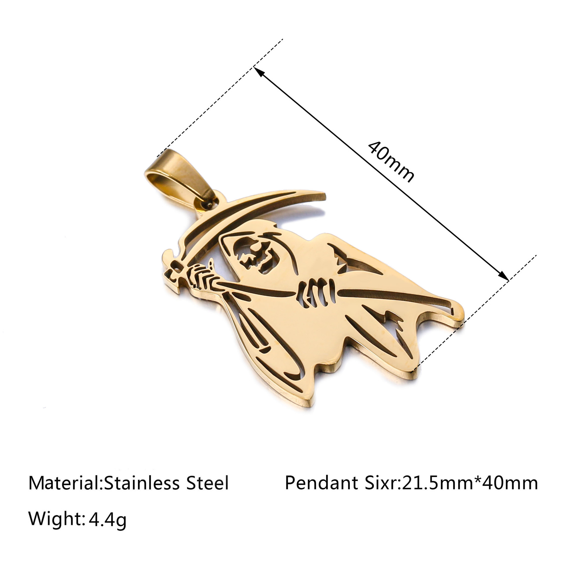 Plating Design Stainless Steel Cross Pendant
