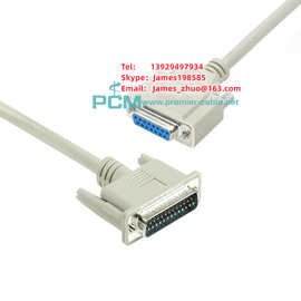 DB25母(RS-530)到DB15公(X.21)电缆