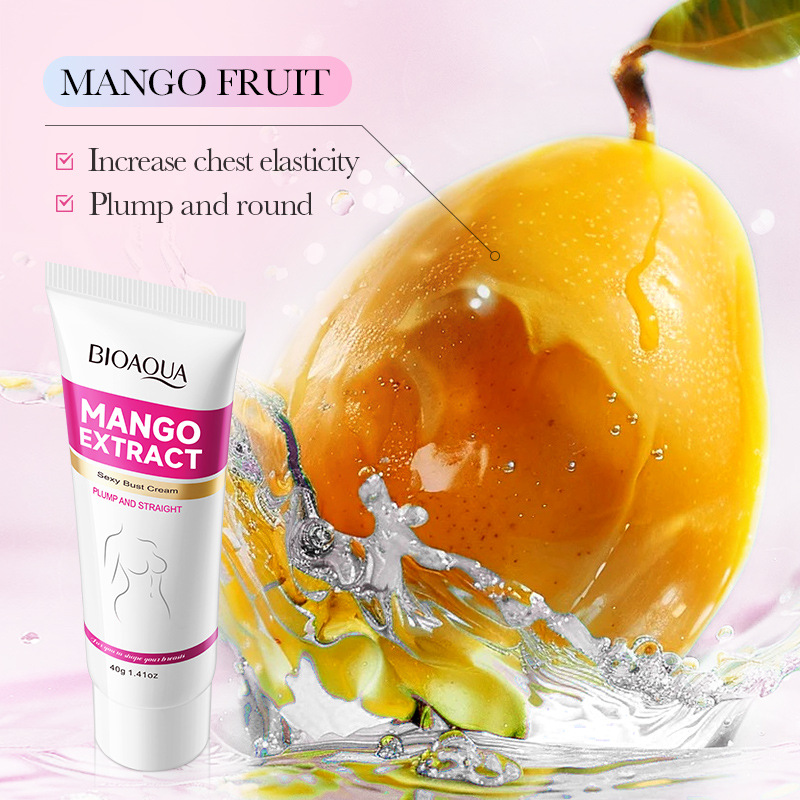 Inglés completo BIOAOUA mango sexy crema de aumento de pecho pecho estiramiento de pecho masaje de enfermería por mayor comercio exterior transfronterizo