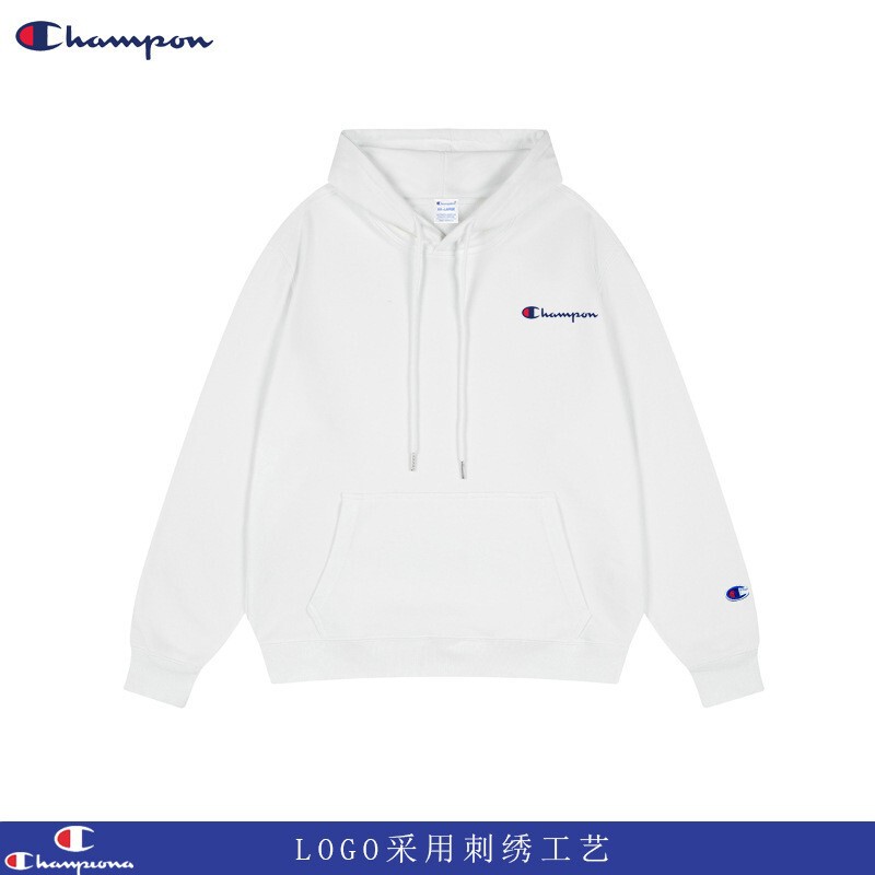 Champion Graffiti Autumn and Winter Long Sleeve Velvet Warm Top Couple Style Hooded Loose New Men's Sweatshirt