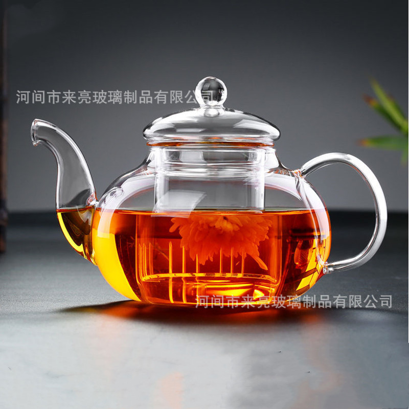 Glass Tea Set, Flower Teapot, High Temperature Resistant Teapot, Large Capacity Tea Maker, Fruit Teapot, Kung Fu Tea Cup Set Glass Tea Set, Flower Teapot, High Temperature Resistant Teapot, Large Capacity Tea Maker, Fruit Teapot, Kung Fu Tea Cup Set