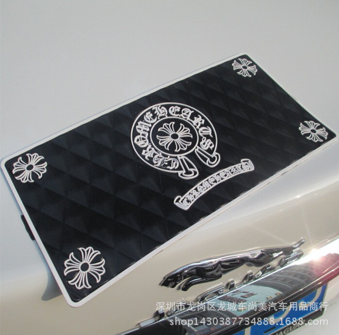 Car Anti-Slip Mat Large Crohn Crown Trendy Brand Rectangular Anti-Slip Mat Car Perfume Anti-Slip Mat Storage Mat