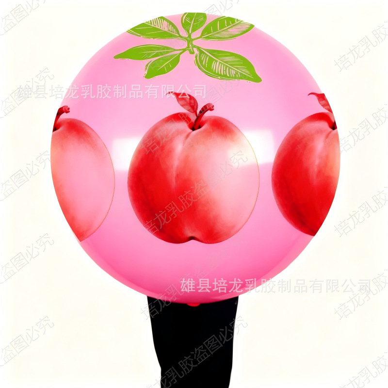 36인치 35g 완벽한 원형 핑크 복숭아 풍선 (리본 포함) 10개입