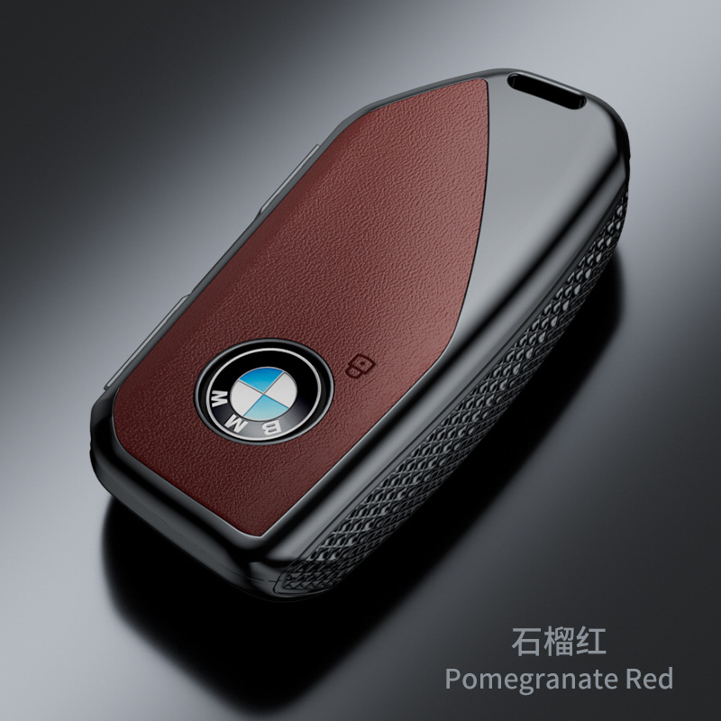 Suitable for New Bmw Key Cover X1/x2/x3/320li/5 Series/3 Series/7 Series/525li Nappa Pattern Fashion Case