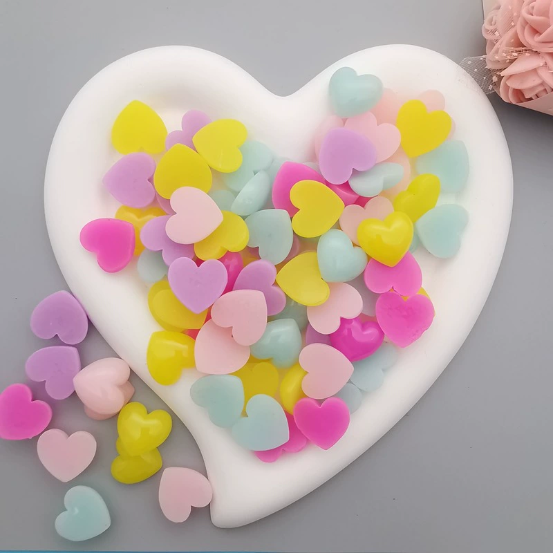 Простой гелиевый цветLove-форма круглая смола аксессуары сливовая роза пятиконечная звезда DIY ручной работы материал квадратная бижутерия