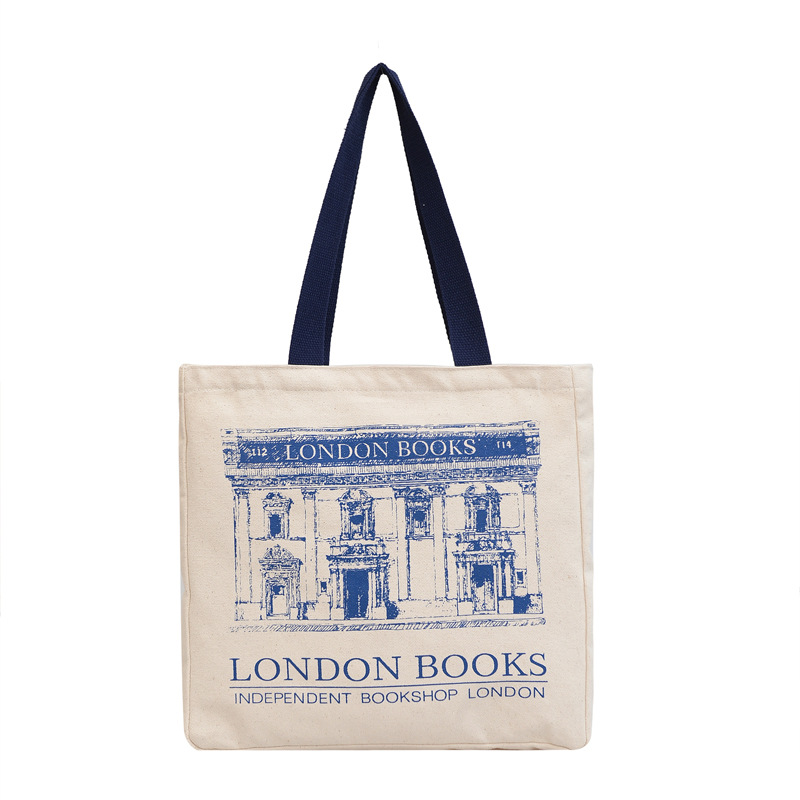 Chic French Canvas Shoulder Bag For Women Large Capacity Work Tote_voghion.com