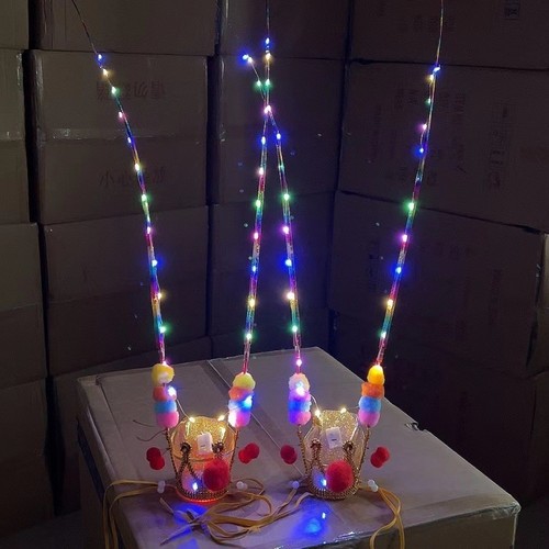 New luminous champion hat Sun Wukong Monkey King crown hat electroplated purple gold crown scenic street stall toy