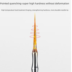 Ultra Fine Pimple Needle Stainless Steel Acne Needle Blackhead Removal Curved Tip Double Circle Sharp Tip Pick Pimples Squeeze Pimples Remove Fat Granules 