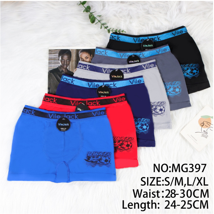 Calzoncillos bóxer para niños con estampado deportivo, diseño de fútbol y béisbol, ropa interior transpirable de poliéster sin costuras para adolescentes, para exportación.