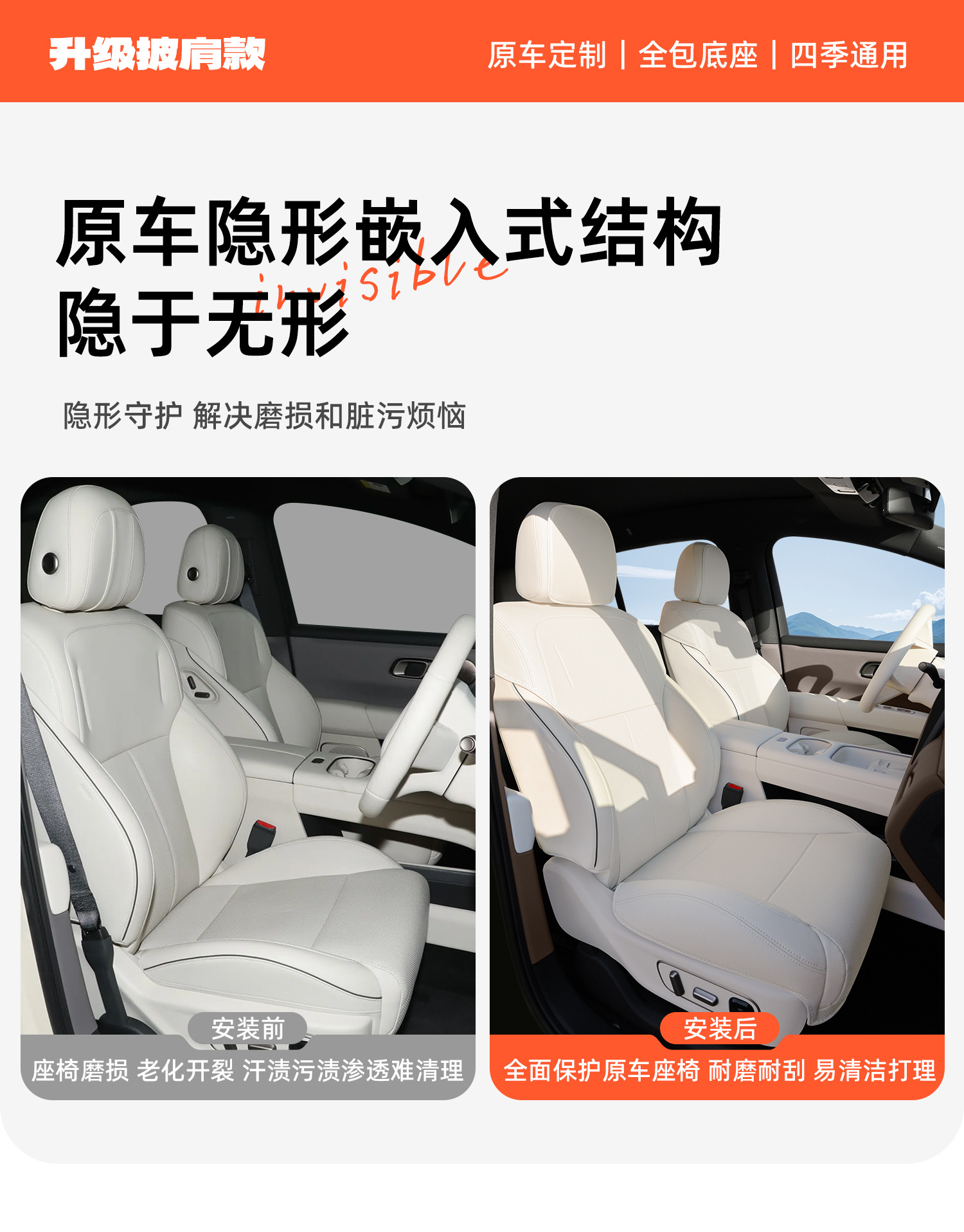 Suitable for Ideal I6 Seat Cushion, L6 Seat Cushion, L7 Seat Cushion, L8 Full-Cover Seat Cover, Invisible L9 Special Car Seat Cover 26
