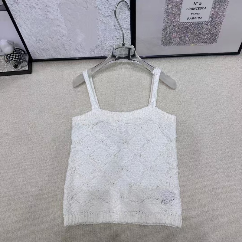 重工菱格勾花小香气质纽扣针织开衫外套+吊带背心女早秋套装上衣|undefined