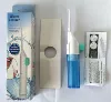 Transparent dark blue in color box (round nozzle)