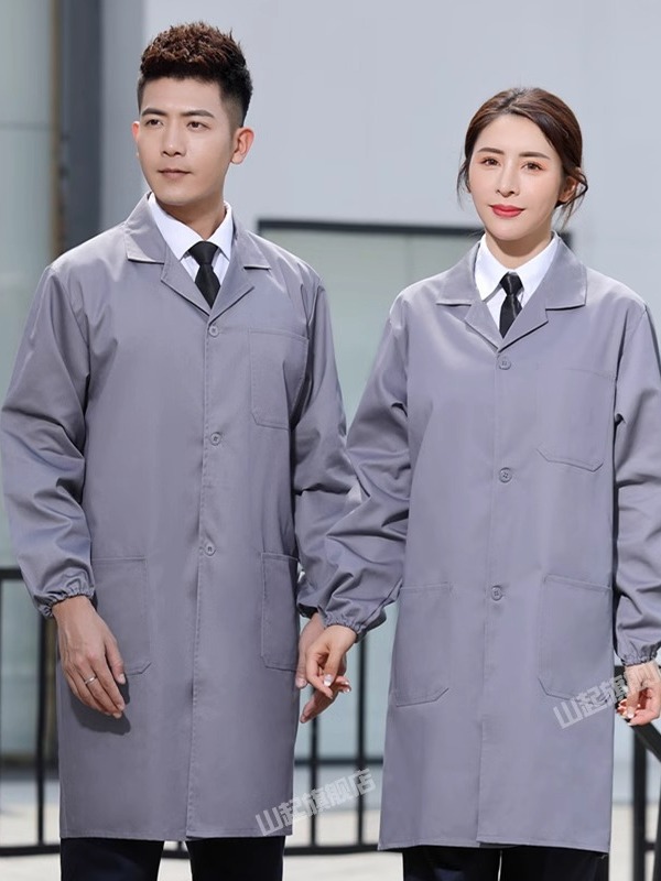 Chaqueta azul larga ropa de trabajo ropa de hombre primavera y otoño ropa de protección laboral manejo grueso resistente al desgaste personalizado bordado blanco sucio