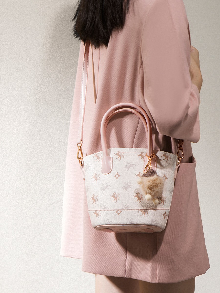 Simple Pegasus impresión bolso de Boston mujer 2025 nueva moda bolso de bolos versátil bolso de hombro