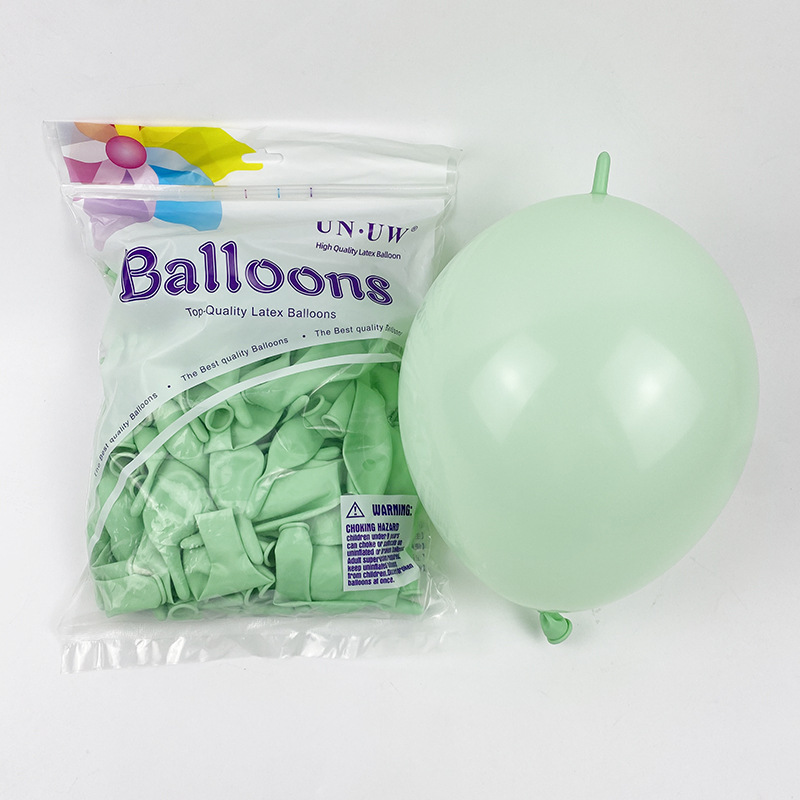 Globos con Cola de 10 Pulgadas para Fiestas, Color Sólido