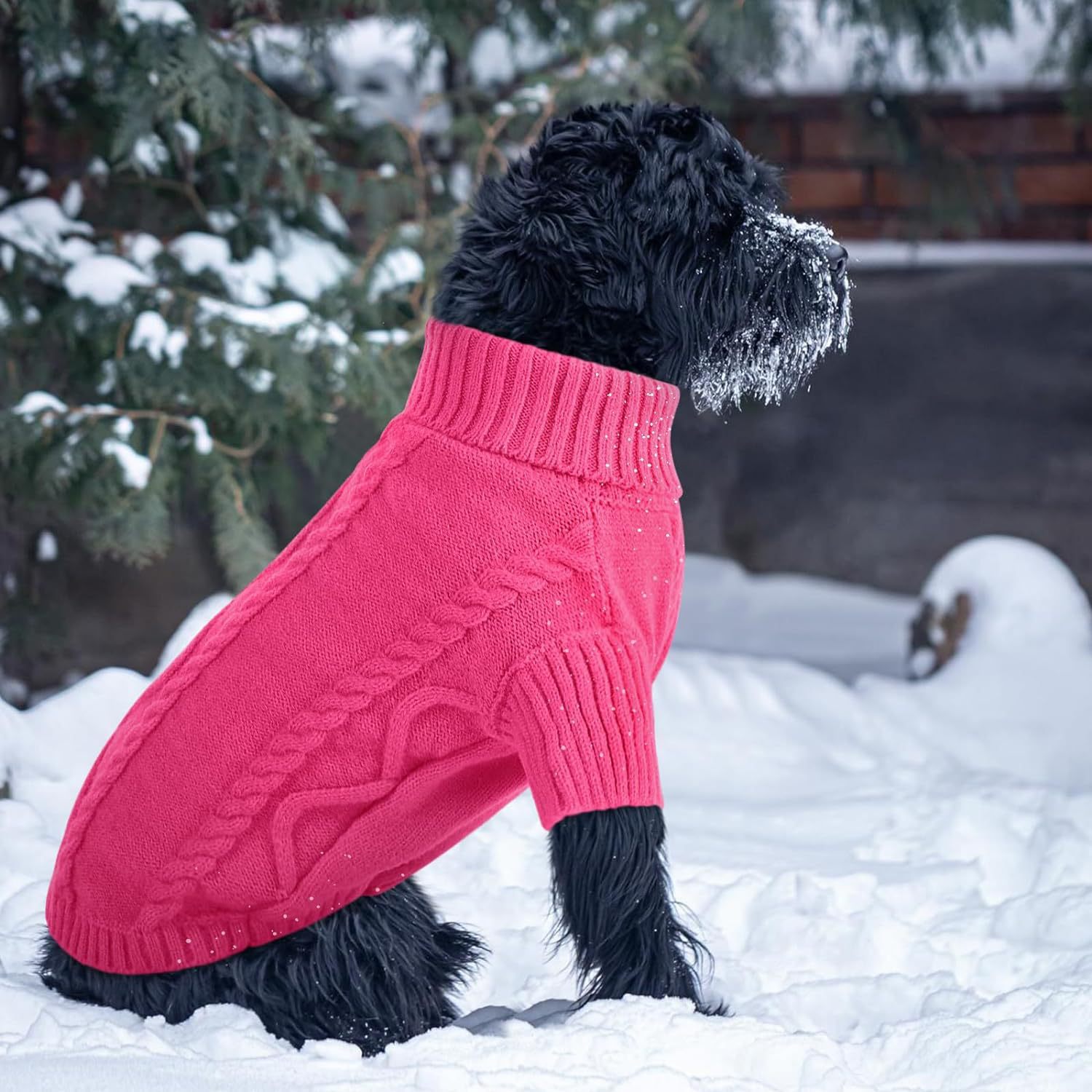 犬カメ服秋冬服アマゾン2025秋冬新作ペット服無地ニットセーター