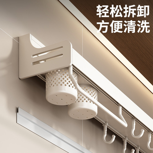 White kitchen rack without punching multifunctional seasoning knife holder wall-mounted storage cutting board seasoning rack