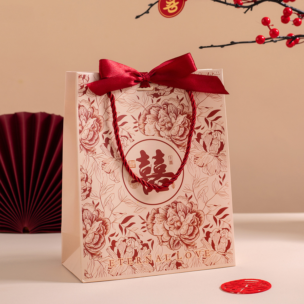 Beige handbag [xf037]