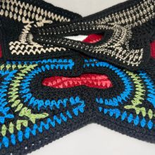 电绣毛线鞋面日字扣款鞋材辅料凉鞋凉拖女春夏款一片式厂家直销