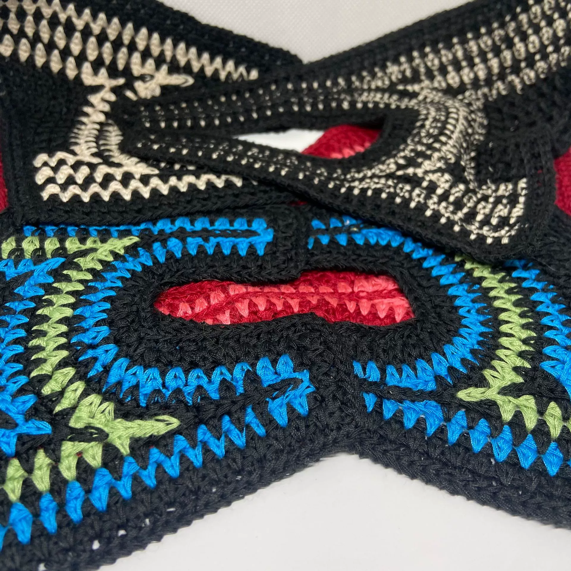 Вышитая шерстяная верхняя часть японской пружинной обуви