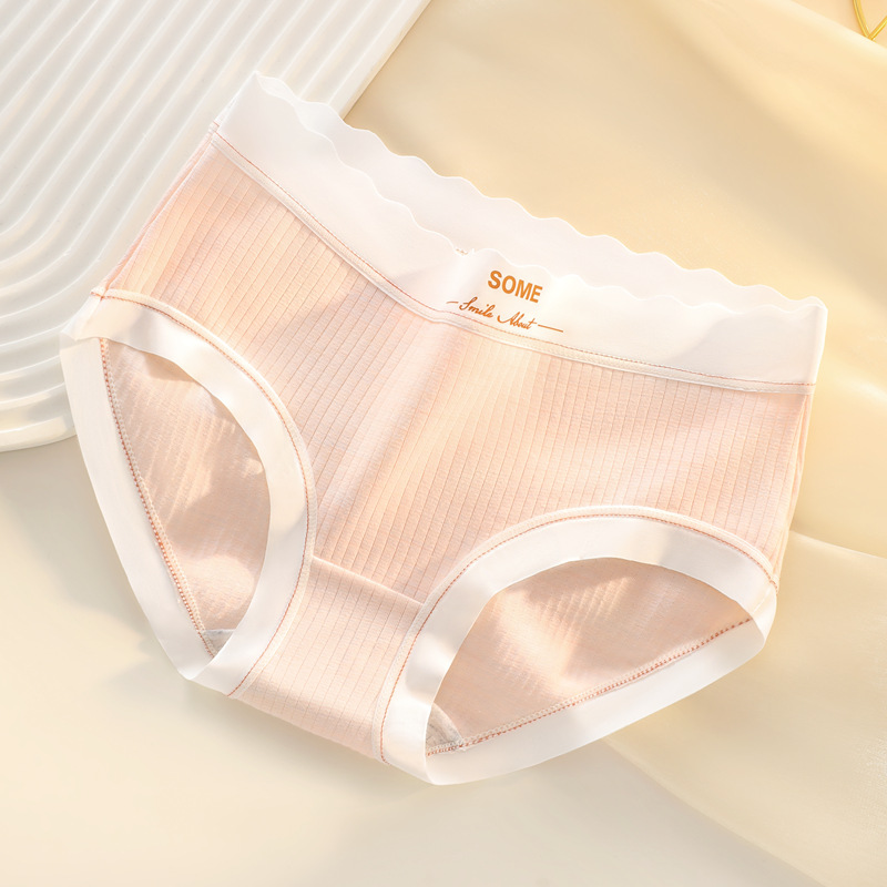 Bragas mujer antibacteriano transpirable entrepierna cintura media dulce niña gran tamaño pantalones cortos triangulares cabeza cómoda sin costuras ropa interior para mujer algodón