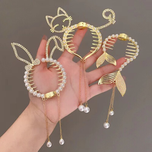 Children's cute hairpins, girls' bangs clips, super fairy tassel hairpins, baby hairpins, ponytail clips, hair accessories