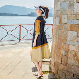 拼色防晒衣女款夏季2023新款大码时尚防晒服轻薄透气开衫外套