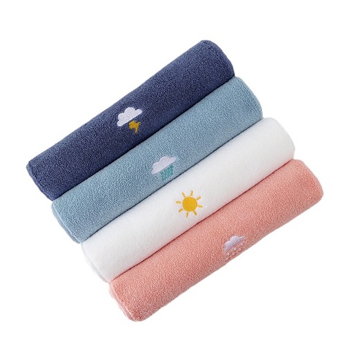 Pure cotton embroidered towel wholesale weather towel 32 strands water-absorbent and lint-free gift face towel adult household face towel
