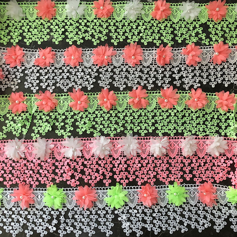 批发现货民族风手工钉珠花边刺绣排须 DIY服装钉珠舞蹈裙礼服辅料